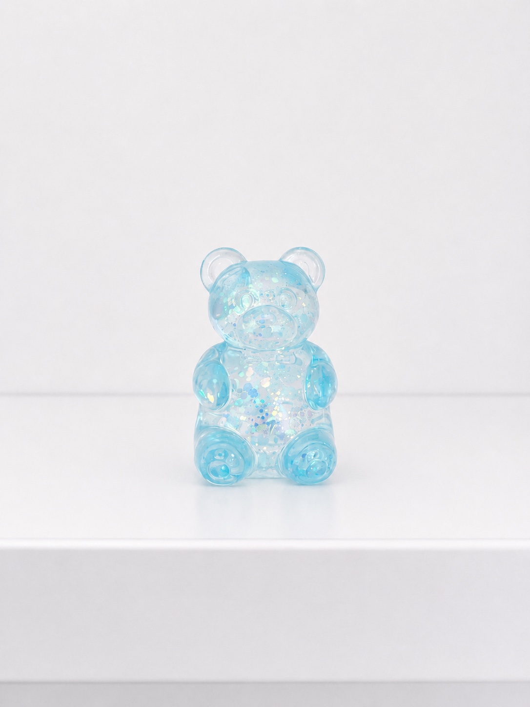 Blue Glitter Jelly Bear