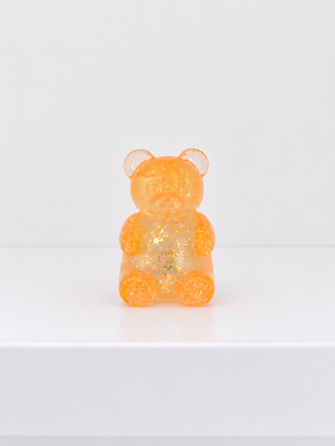 Orange Glitter Jelly Bear