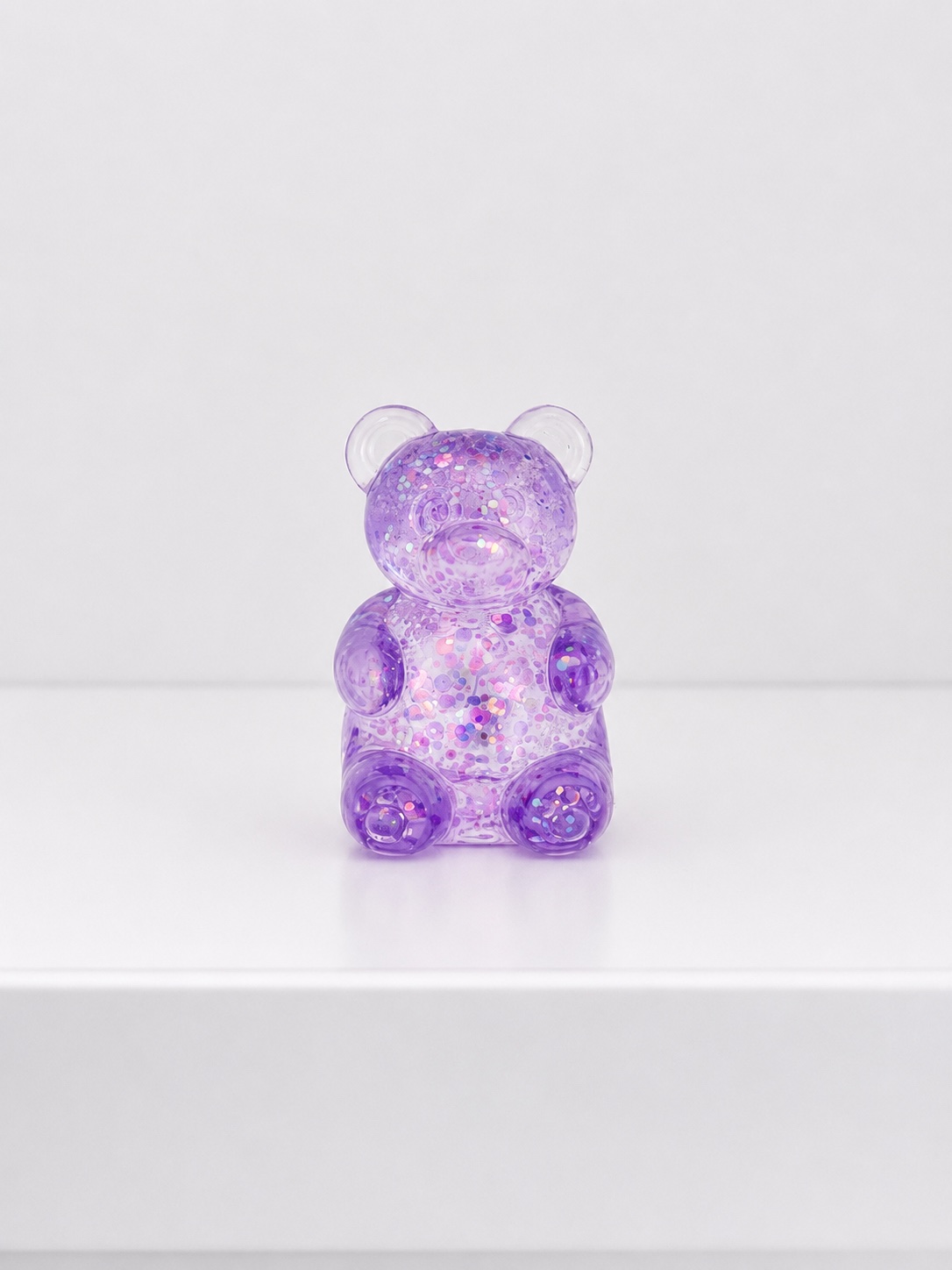 Purple Glitter Jelly Bear