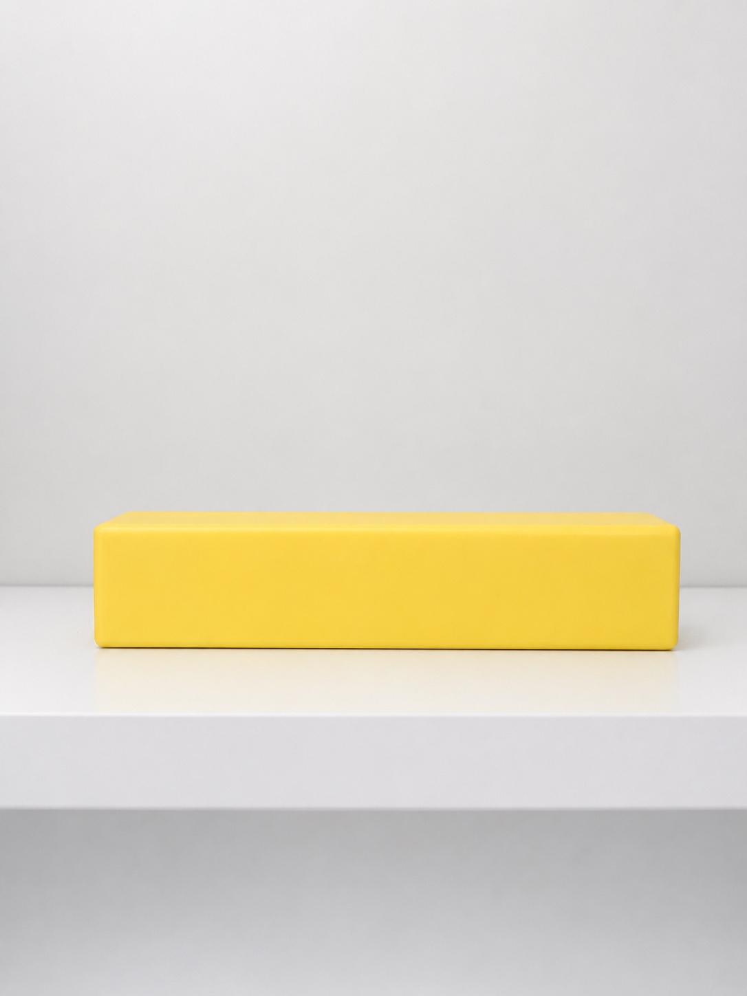 Back view of the plain yellow Jumbo Butter Squishy